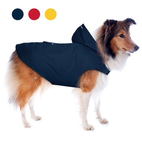 Zellar Z-RC005 Imperméable pour chien  - avec bandes réfléchissantes - 5XL - Bleu
