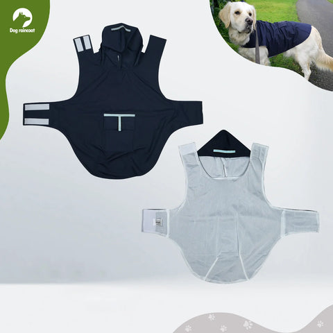 Zellar Z-RC004 Imperméable pour chien  - tissu sport réflecteur facile  - 4XL  - Bleu