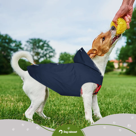 Zellar Z-RC005 Imperméable pour chien  - avec bandes réfléchissantes - 5XL - Bleu