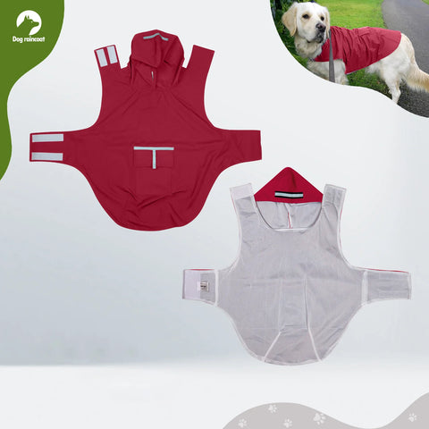 Zellar Z-RC006 Imperméable pour chien -  tissu sport  réflecteur - 6XL - Rouge