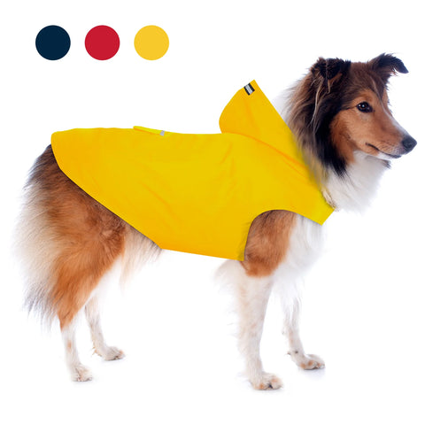Zellar Z-RC-022 Imperméable pour chien  - avec bandes réfléchissantes - 4XL - Jaune