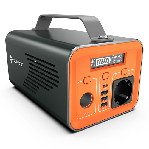 NOVOO Q200 - Batterie portable de stockage d'énergie 230Wh pour appareils électriques jusqu'à 200W, charge rapide USB-C PD 60W