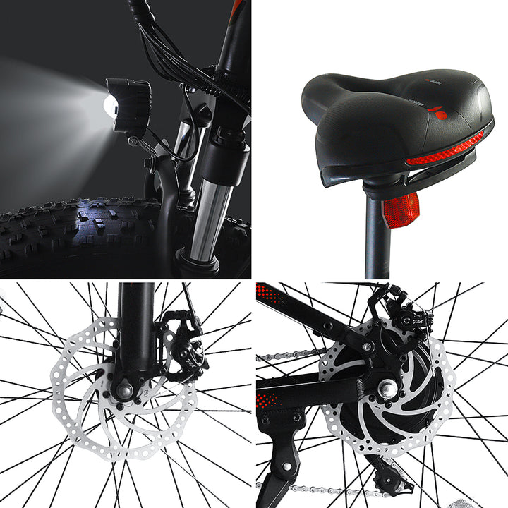 Electric Bike Fafrees FF91 26" Fat Bike Foldable E-Mountain Bike 1000W 10Ah Battery Max Speed 25km/h