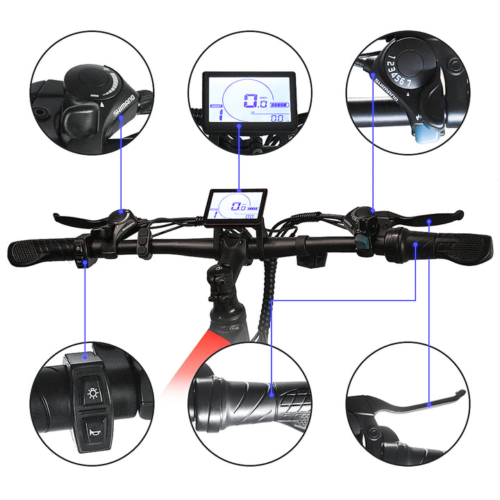 Electric Bike Fafrees FF91 26" Fat Bike Foldable E-Mountain Bike 1000W 10Ah Battery Max Speed 25km/h