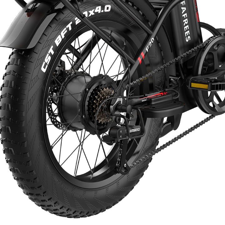 Fafrees F20 MAX Fatbike Ebike Vélo pliant 20" avec batterie 48V 18AH,feu de frein pour homme Shimano 7S 54 N.m, vélo électrique pliable pour femme, vélo électrique 150 kg