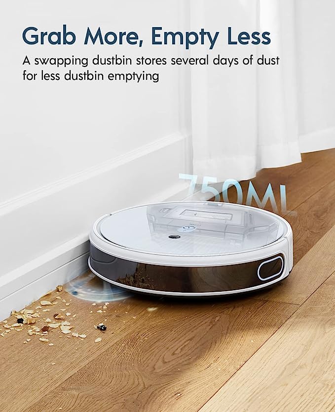 YEEDI Mop Station : Robot Aspirateur avec Puissance d'Aspiration de 2500Pa | Autonomie 200 min
