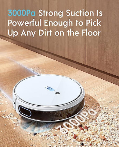 YEEDI Mop Station : Robot Aspirateur avec Puissance d'Aspiration de 2500Pa | Autonomie 200 min