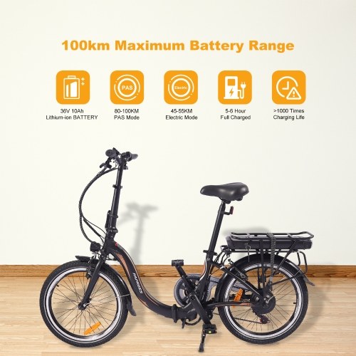 Electric Bicycle Fafrees 20F054 Folding 10Ah Battery 36V 250W Motor Top Speed 25km/h