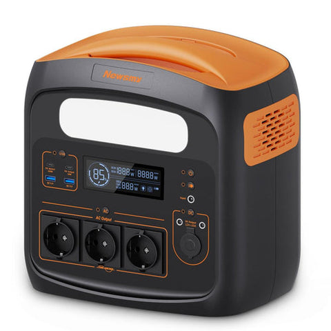 Newsmy N7576 Portable Power Station 576Wh LiFePO4 Battery Pure Sine Wave 180000mAh Battery Backup Supply 230V External Solar Generator