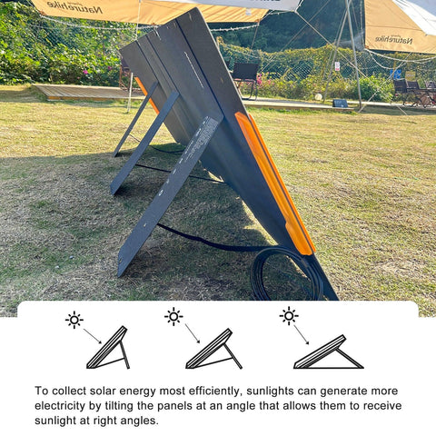 Newsmy 210W Portable Solar Panel 6-in-1 adapter IP65 for Portable Power Station
