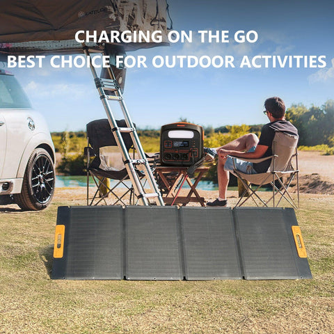 Newsmy 210W Portable Solar Panel 6-in-1 adapter IP65 for Portable Power Station